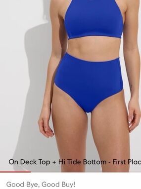 Left On Friday Royal Blue Bikini Top